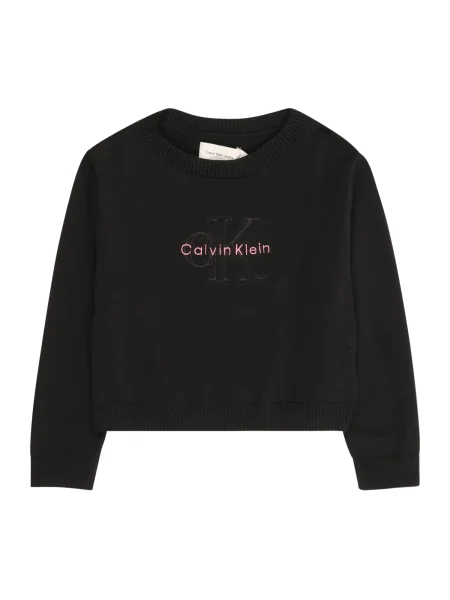 Calvin Klein Jeans Svetr pastelově růžová černá