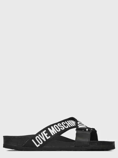 Шлепанцы Love Moschino черные