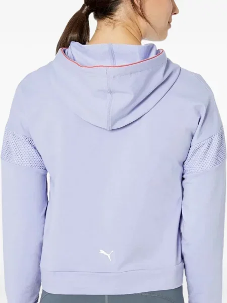 Hanorac cu glugă Puma cu cordon violet