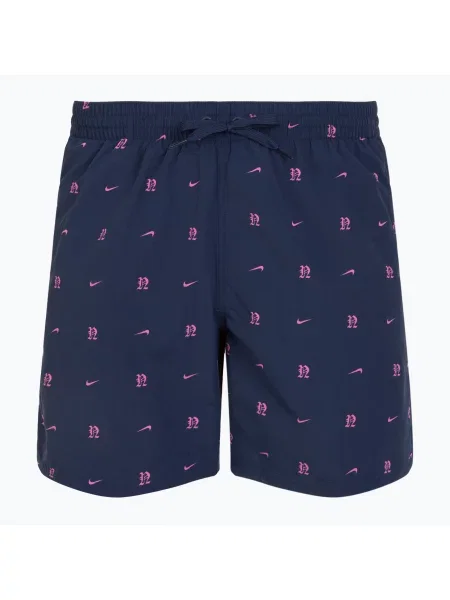 Plavecké šortky Nike Luxe Letter 7" Volley midnight navy tmavě modré