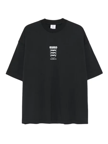 Póló Vetements nyomtatás fekete