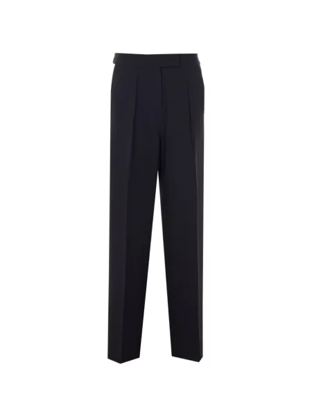 Pantaloni Patrizia Pepe cu picior lat albastru
