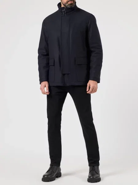 Пальто Emporio Armani синє