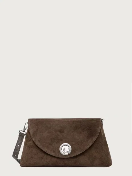 Coccinelle crossbody torbica semišasta zelena