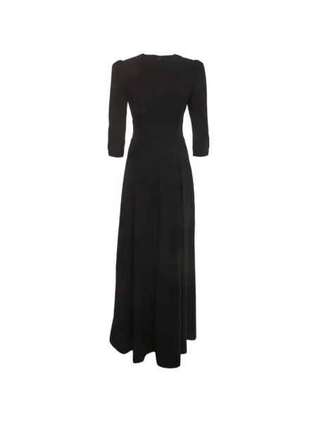Rochie maxi Elisabetta Franchi din crep negru
