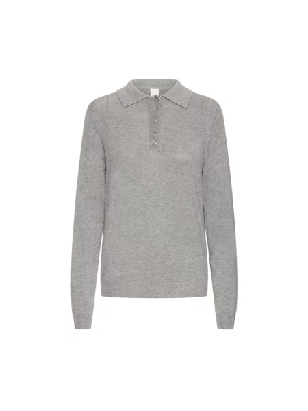 Dzianinowy sweter Ichi szary