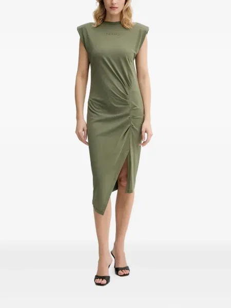 Rochie midi Pinko până la genunchi de costum verde