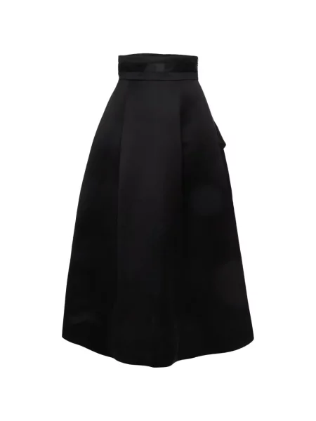 Fusta maxi Elisabetta Franchi din satin negru