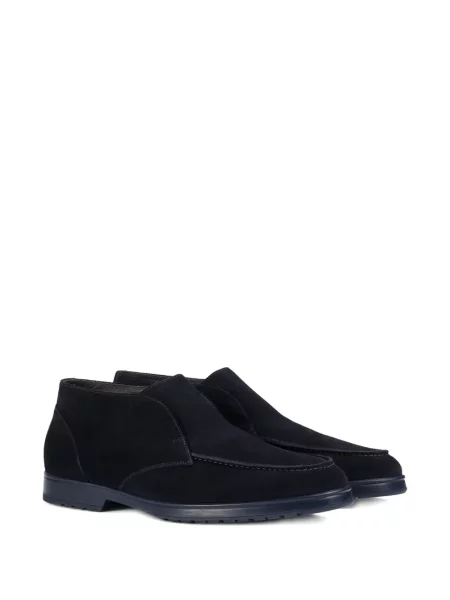 Botine Doucal's din piele de căprioară slip-on albastru