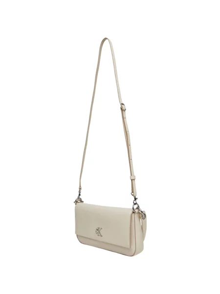 Calvin Klein Jeans Torbica Minimal Monogram Shoulder Pouch Écru bež