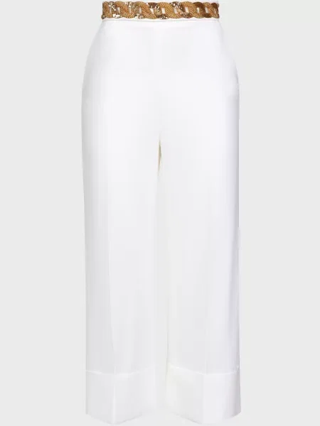 Брюки Elisabetta Franchi белые