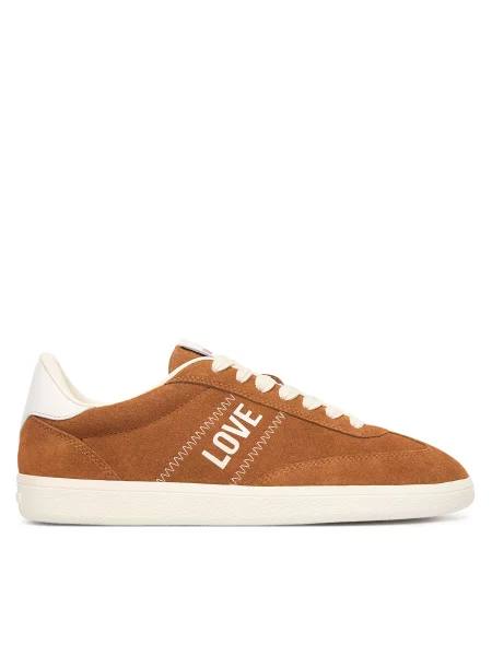 Tenisice LOVE MOSCHINO Svijetlo smeđa