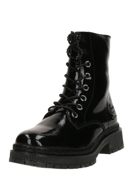 Dockers by Gerli Šněrovací kozačky černá