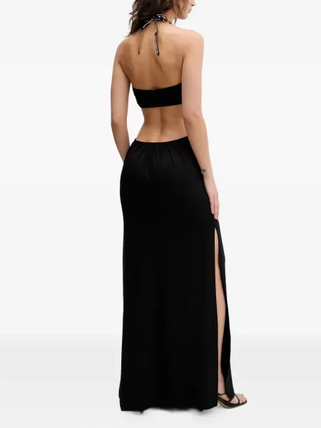 Rochie din denim Karl Lagerfeld Jeans negru