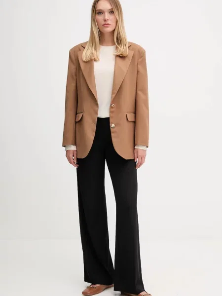 Піджак Gaudi однобортний однотонний коричневий