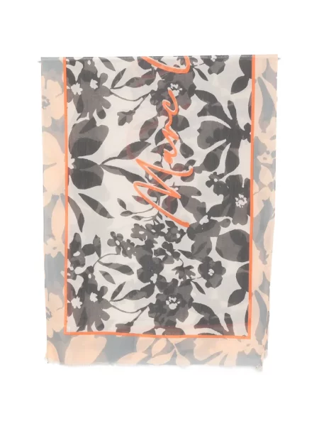 Fular Marc O'polo cu model floral cu imagine gri
