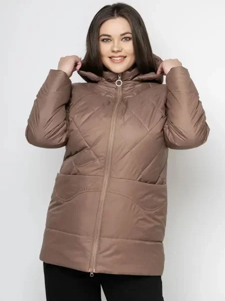 Демісезонна куртка City Fashion Classic коричневий