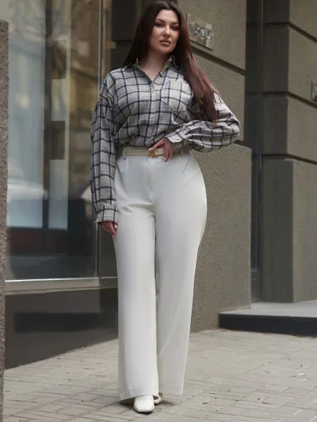 Повседневные брюки Jadone Fashion белые