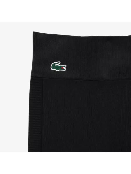 Lacoste Legginsy Slim Fit czarne