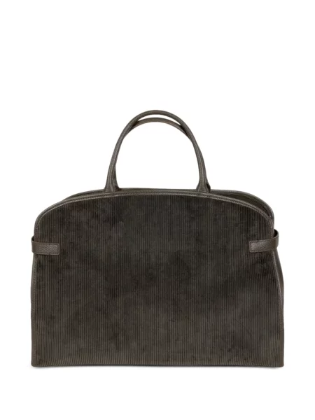 Τσάντα shopper Coccinelle κοτλέ καφέ