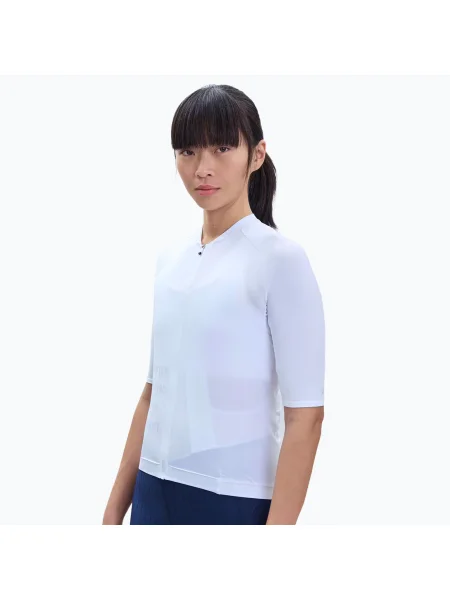 Tricou de ciclism pentru femei POC Pristine Print hydrogen white alb
