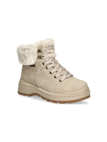 Šnurovacie tenisky Skechers béžová