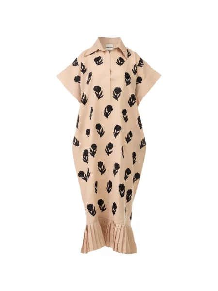 Rochie midi Biyan cu model floral cu imagine