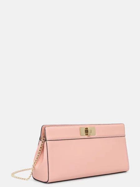 Kabelka Tommy Hilfiger Th Modern Clutch Svetloružová ružová