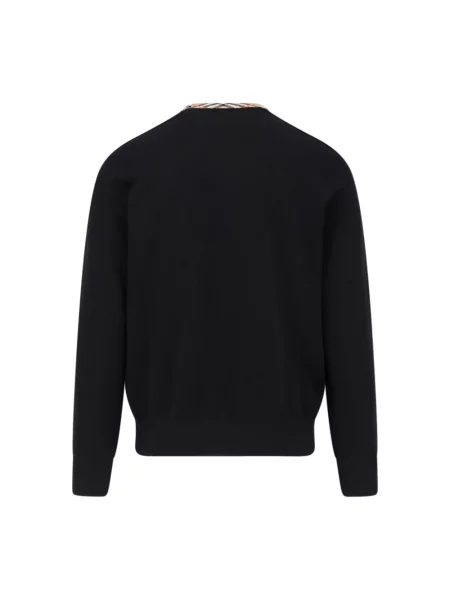 Lekki sweter Burberry czarny