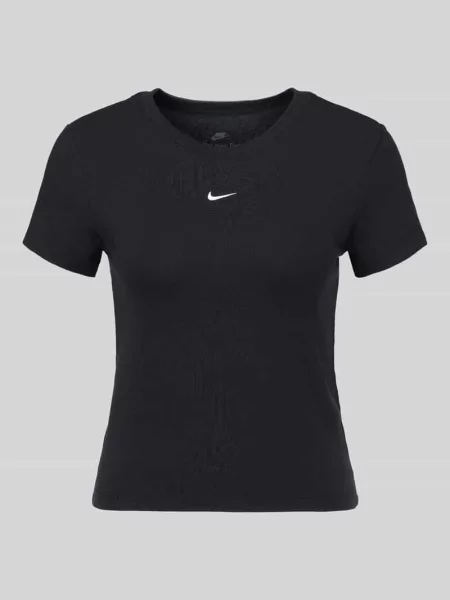 T-shirt z małym detalem z logo Nike czarna