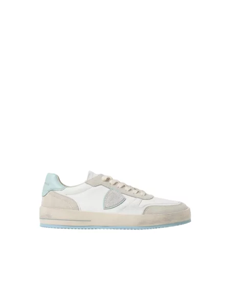 Buty do tenisa Philippe Model zamszowe do tenisa białe