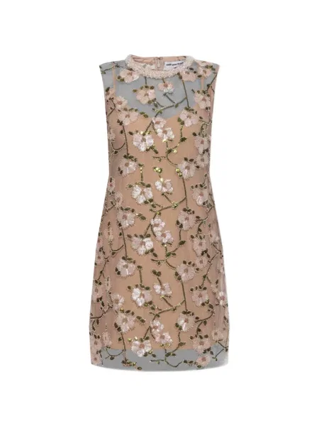 Rochie mini Self-portrait cu paiete cu model floral roz