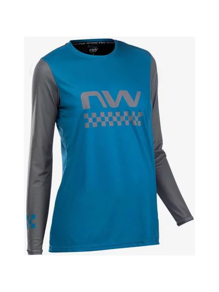 Koszulka z długim rękawem Northwave Edge niebieska XS czarna