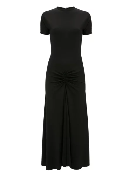 Rochie midi Victoria Beckham până la genunchi de costum negru