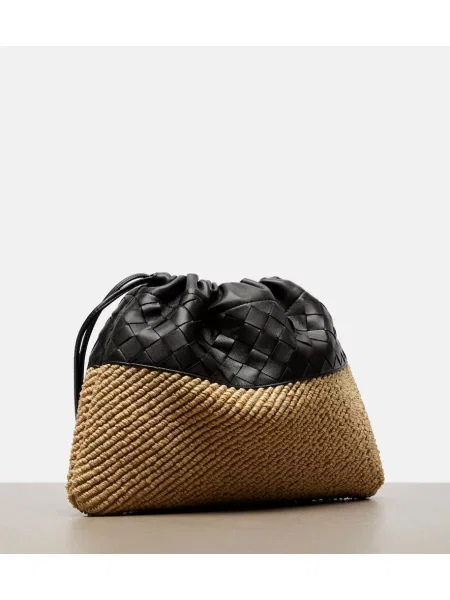Geantă Bottega Veneta din piele bej