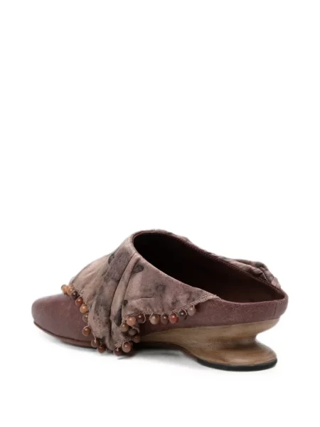 Papuci tip mules Doys maro