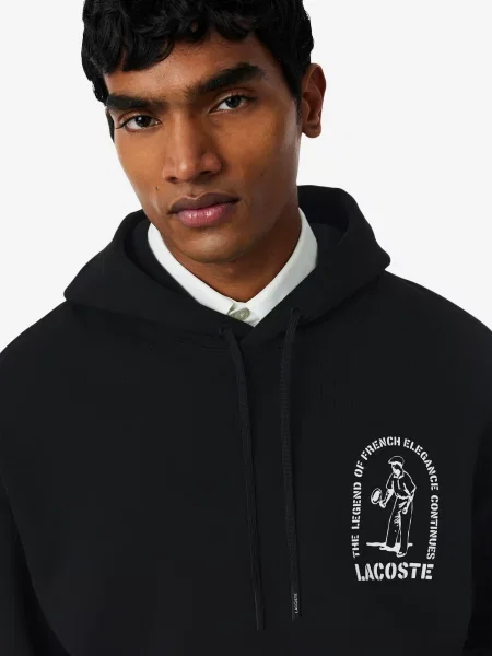Худи Lacoste черное