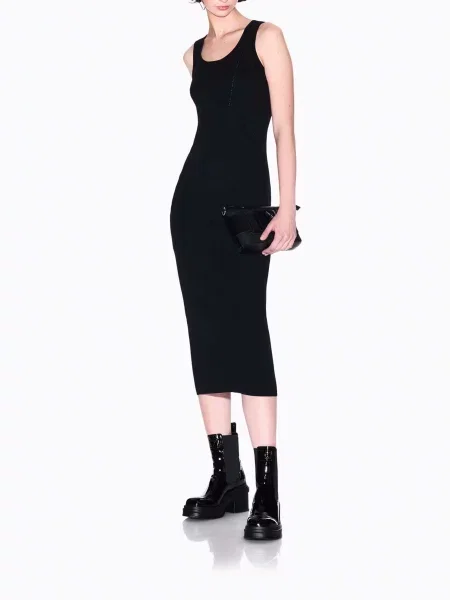 Сукня міді Armani Exchange чорний
