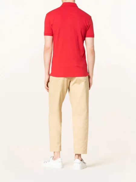 La Martina Koszulka Polo Z Piki Slim Fit rot czerwone