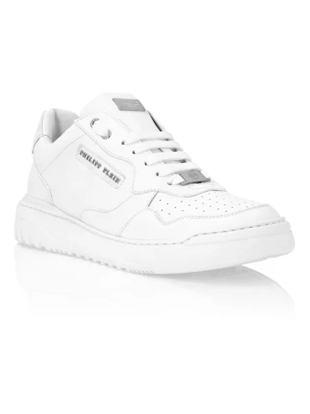 Sneakersy Philipp Plein skórzane białe
