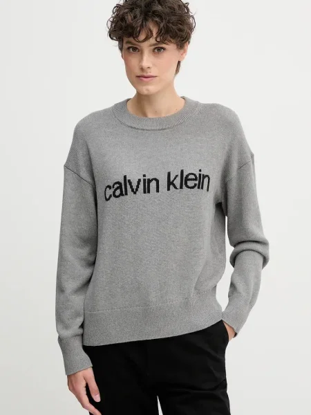 Calvin Klein Jeans pulover siva
