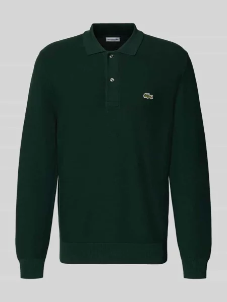 Koszulka polo o kroju regular fit z czystej bawełny Lacoste zielona