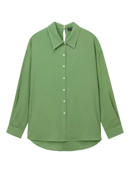 Kołnierzykowy koszula Tout A Coup zielona