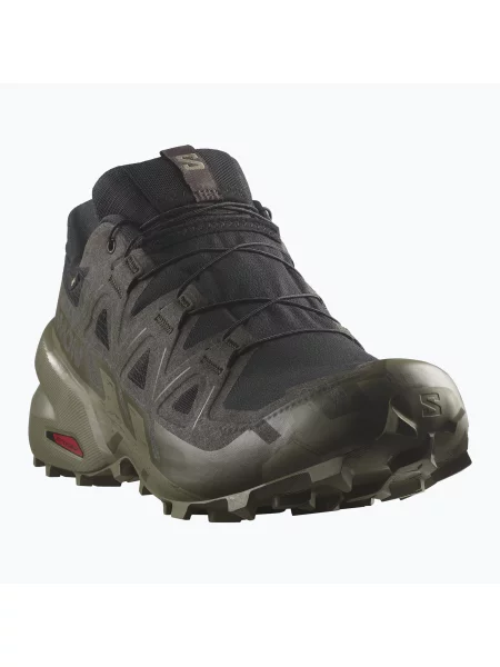 Férfi futócipő Salomon Speedcross 6 GTX fekete/tőzeg/mély zuzmózöld. Méret: 44 EU fekete