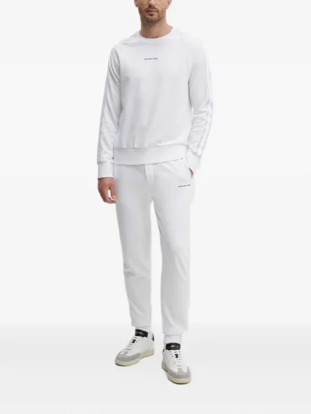 Hanorac Michael Kors cu dungi cu imagine alb