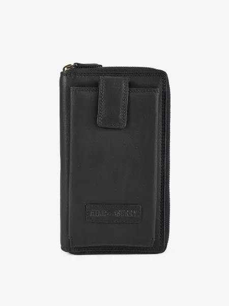 Кожаный кошелек Hill Burry черный