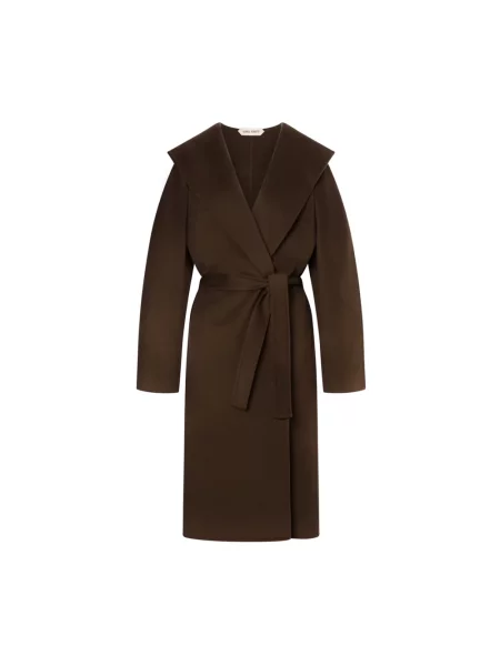Płaszcz Alberta Ferretti kopertowy brązowy