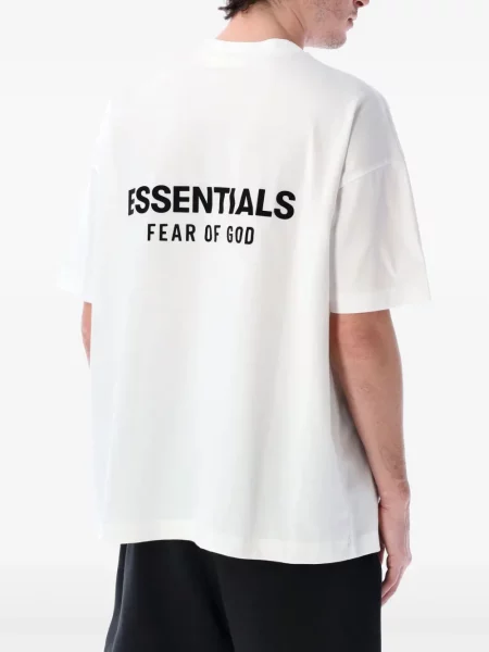 Tricou Fear Of God Essentials cu imagine alb