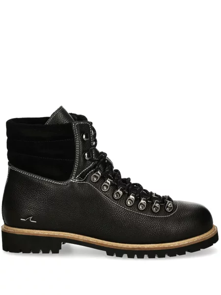 Cizme scurte Paul & Shark cu șireturi din dantelă negru