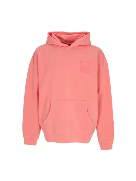 Bluza z kapturem Obey z kapturem różowa